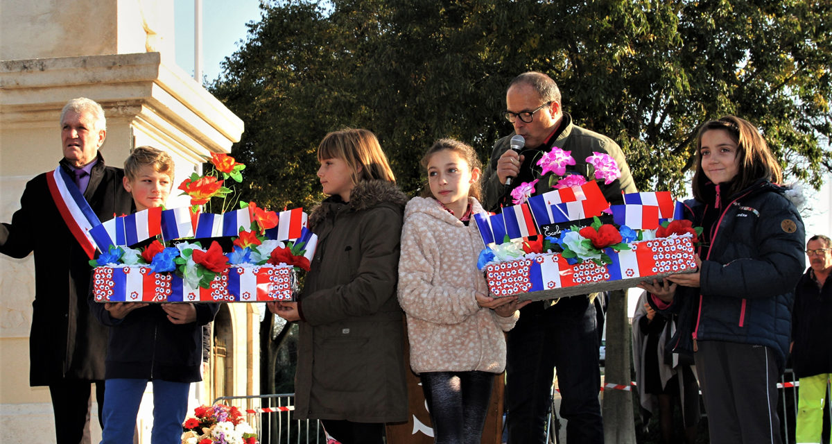 Commémoration de la Grande Guerre par les écoliers de Beauvoisin