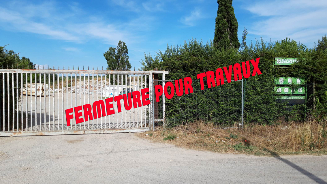 La déchetterie du Cailar fermée pour travaux