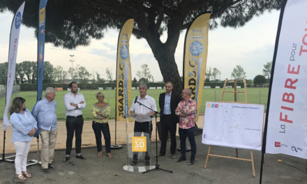 Fibre optique : Le Département a inauguré le 1er Nœud de Raccordement Optique à Vauvert