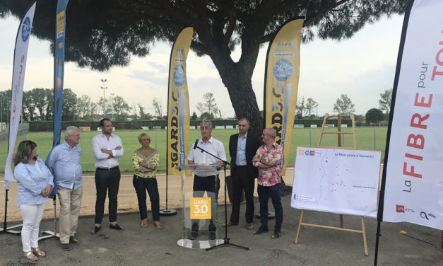 Fibre optique : Le Département a inauguré le 1er Nœud de Raccordement Optique à Vauvert