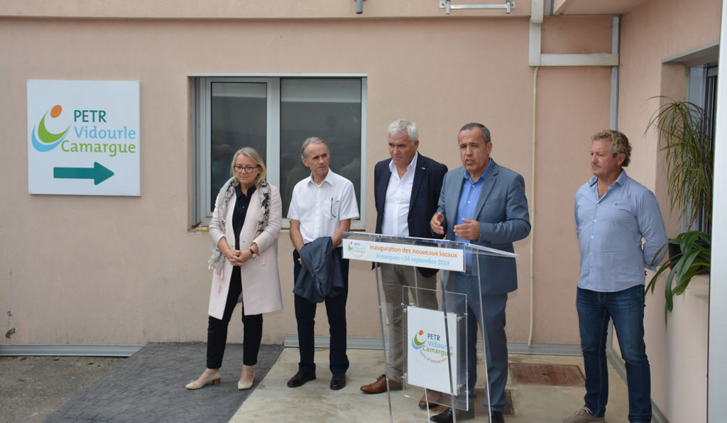 Inauguration des nouveaux locaux du PETR Vidourle Camargue