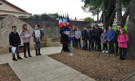 Cérémonie du 11 novembre à Aubord – Transmettre l’Histoire aux jeunes générations