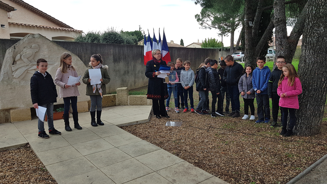 Cérémonie du 11 novembre à Aubord – Transmettre l’Histoire aux jeunes générations