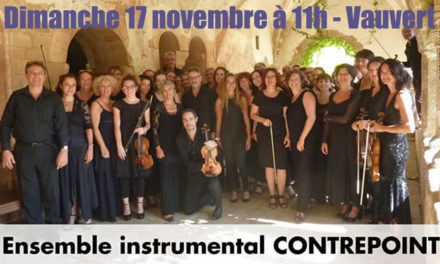 Concert exceptionnel de l’Ensemble instrumental Contrepoint ce dimanche à Vauvert
