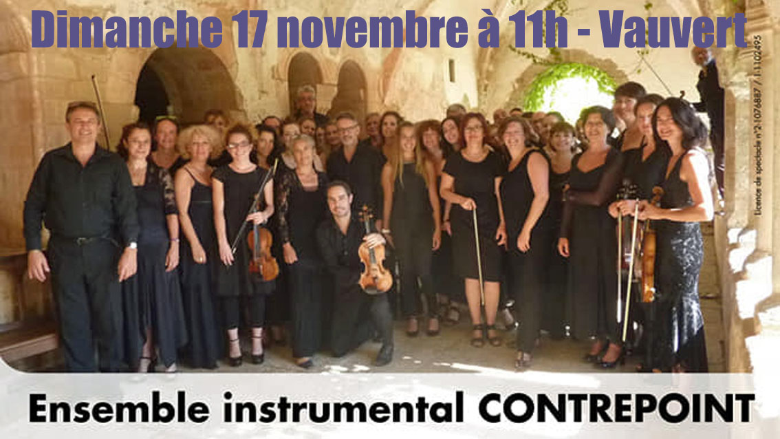 Concert exceptionnel de l’Ensemble instrumental Contrepoint ce dimanche à Vauvert