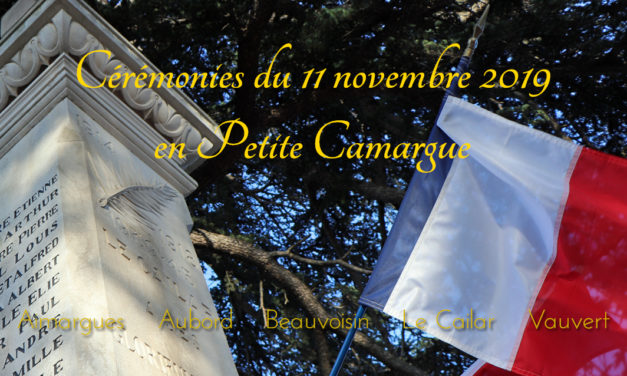 Les cérémonies du 11 novembre en Petite Camargue