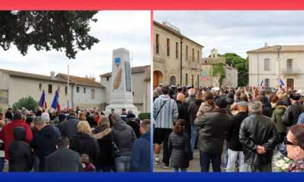 Cérémonies du 11 novembre à Aimargues et à Vauvert