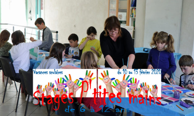 Stages p’tites mains au centre culturel pour les 6 / 12 ans