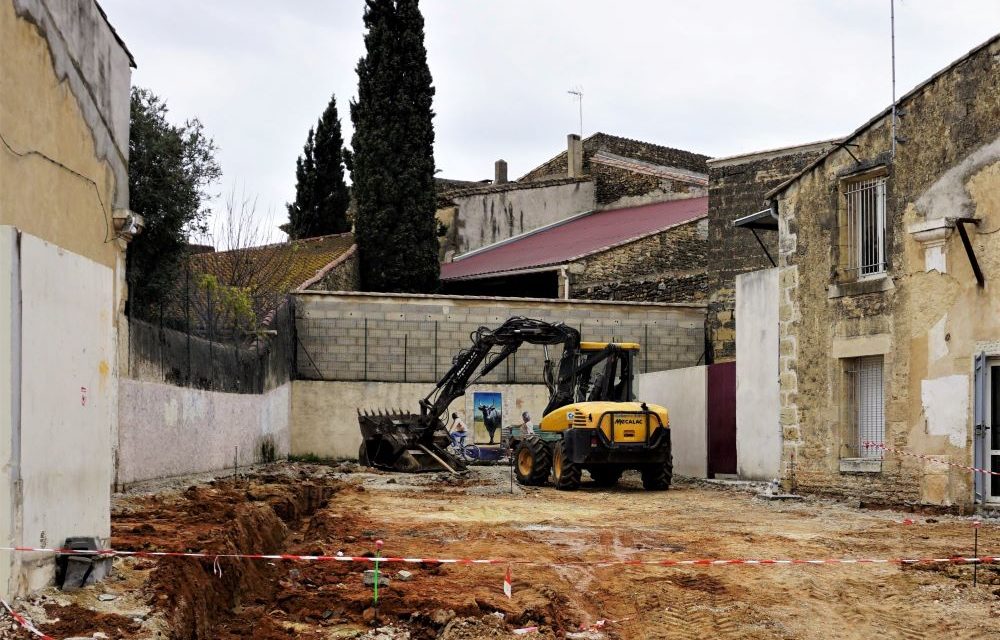 Travaux en cours à Beauvoisin