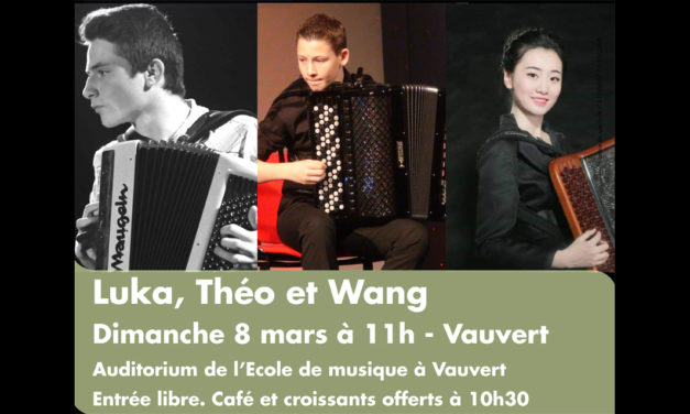 Ce Dimanche à Vauvert : « l’accordéon dans tous ses états »
