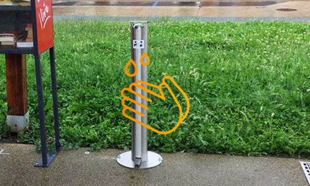 Vauvert : 10 bornes de distribution de gel hydroalcoolique  installées sur la commune