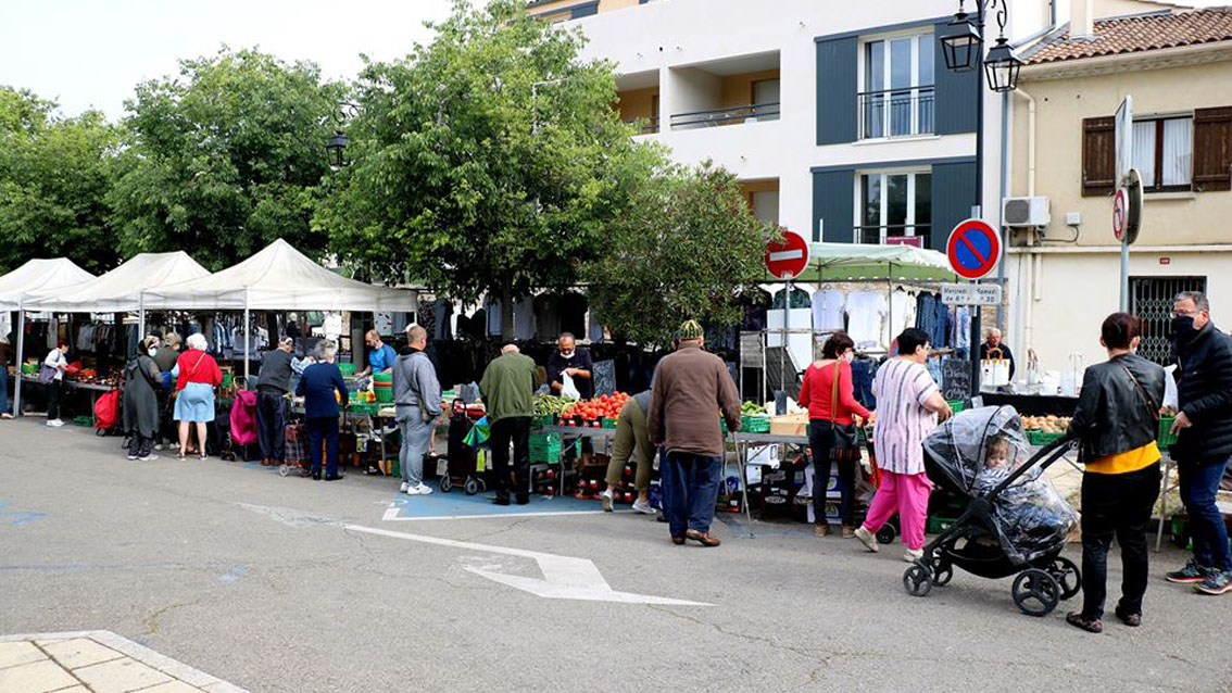 Marché de Vauvert, une reprise respectant le protocole sanitaire