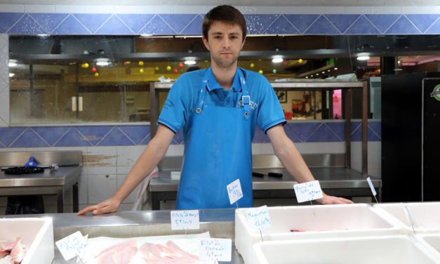 Folco Jullien à ramené le poisson frais à Vauvert