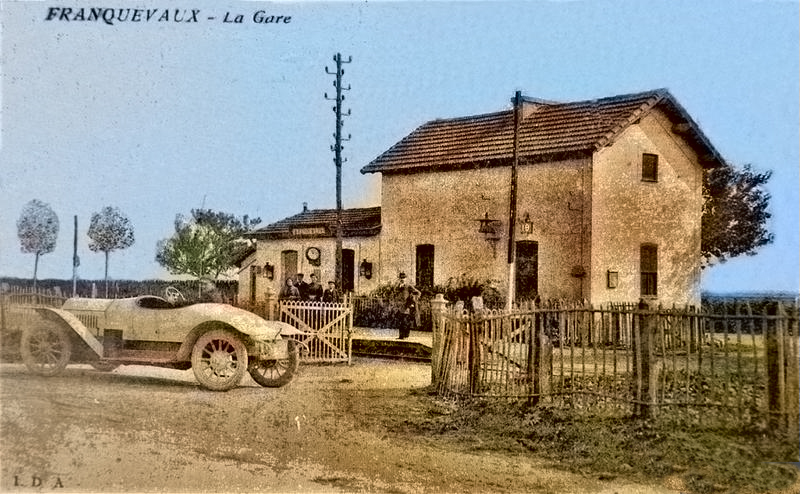 Une photo, une histoire : La gare de franquevaux.