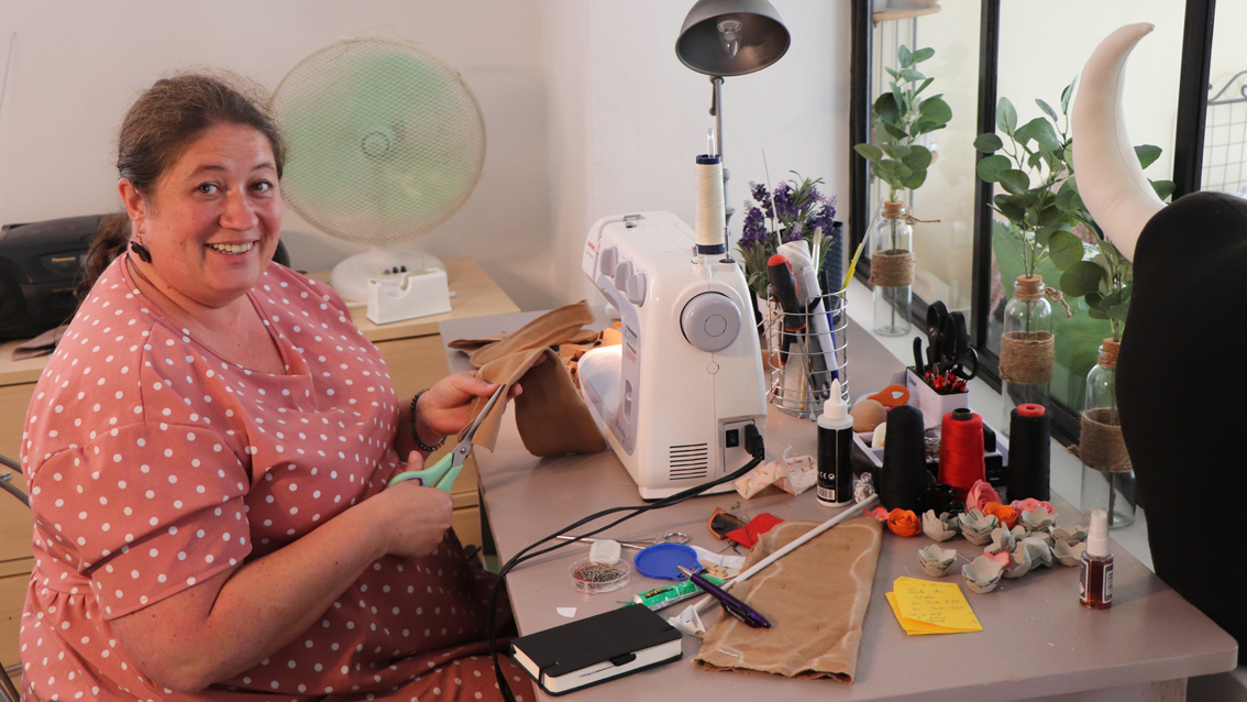 Anne Pineau a ouvert un atelier boutique au cœur de Vauvert