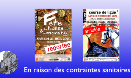 Vauvert : Manifestations annulées