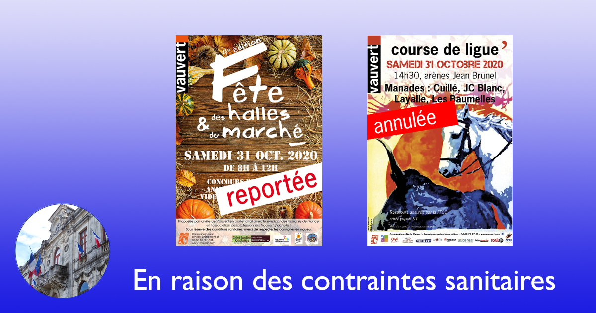 Vauvert : Manifestations annulées