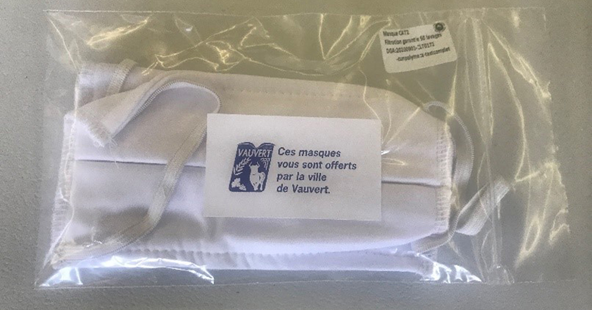 Vauvert : La ville distribue des masques pour les enfants