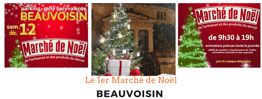 Le premier Marché de Noël de Beauvoisin