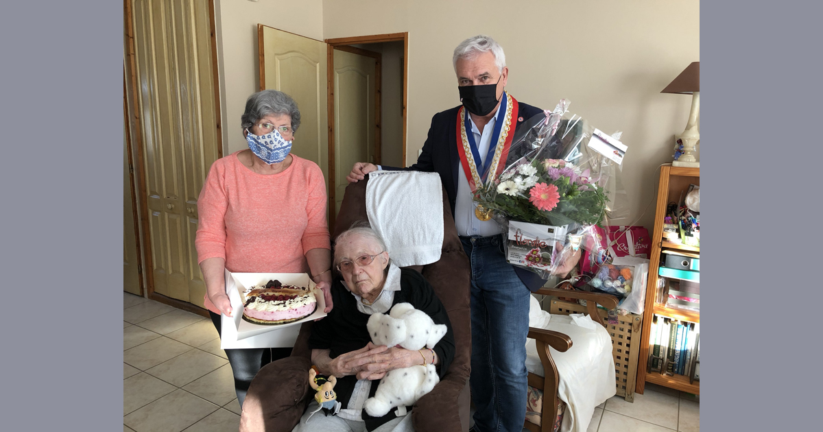 Bon anniversaire Madame Laurens pour vos 100 ans !