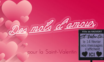 Les mots d’amour s’affichent pour la Saint-Valentin