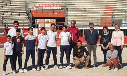 Les élèves raseteurs s’entraînent