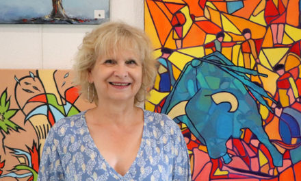 La Saint-laurentaise Hélène Celebrorsky-Pionnie expose à la capitainerie de Gallician jusqu’au 30 juin