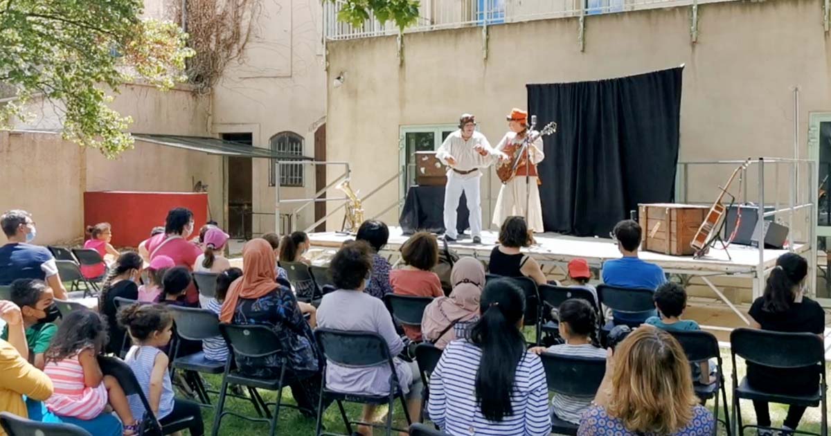Les enfant ont assisté à un joyeux pestacle autour du jazz