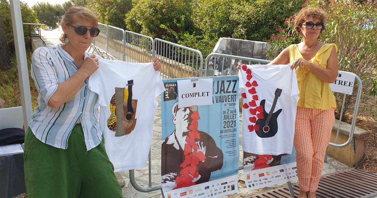 Les couturières du week-end créent le T-shirt du Festival de jazz
