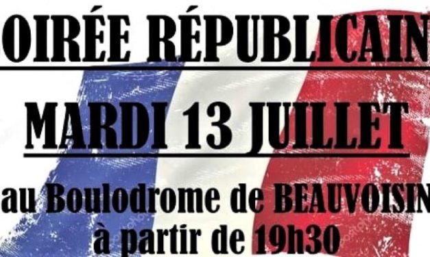 Soirée républicaine à beauvoisin