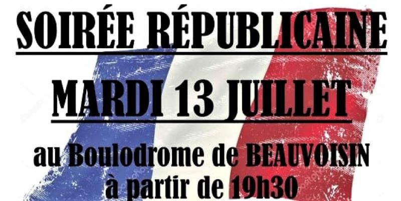 Soirée républicaine à beauvoisin