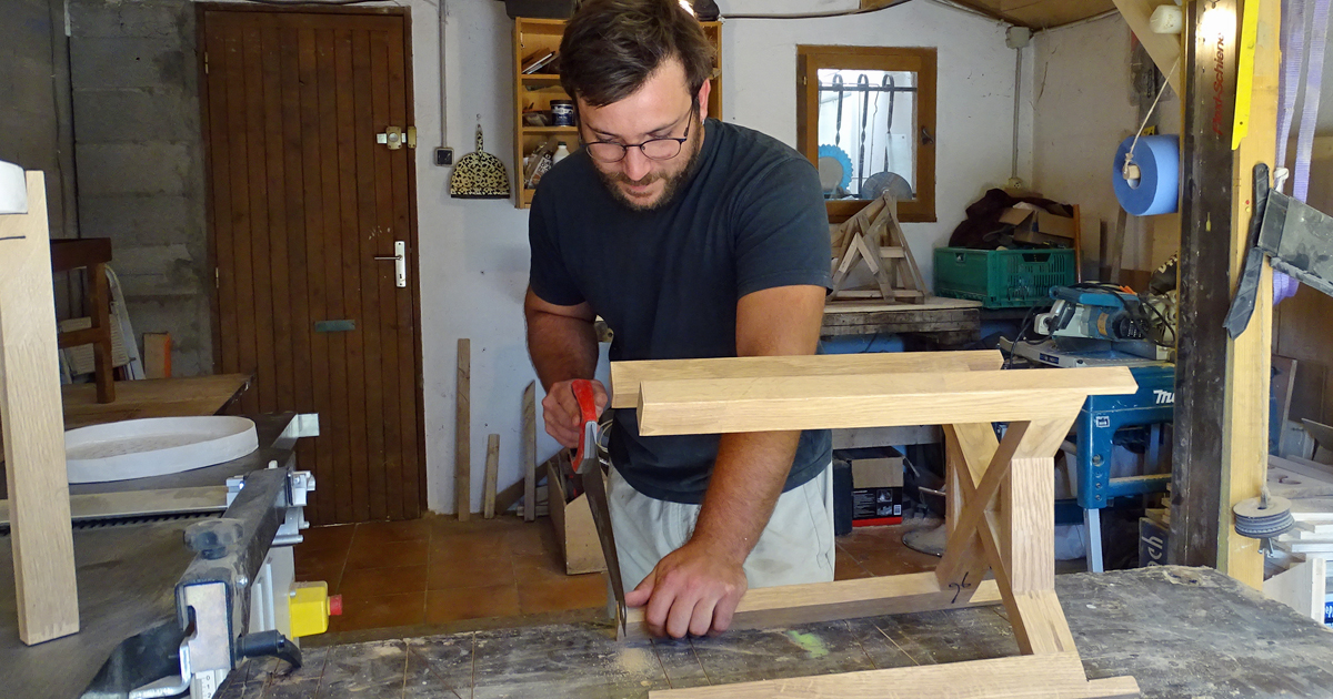 Romain Vincent expose ses créations en bois ce week-end à la boutique « Comme à la maison »