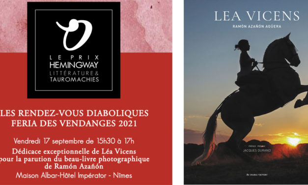 Léa Vicens dédicace en feria de Nîmes