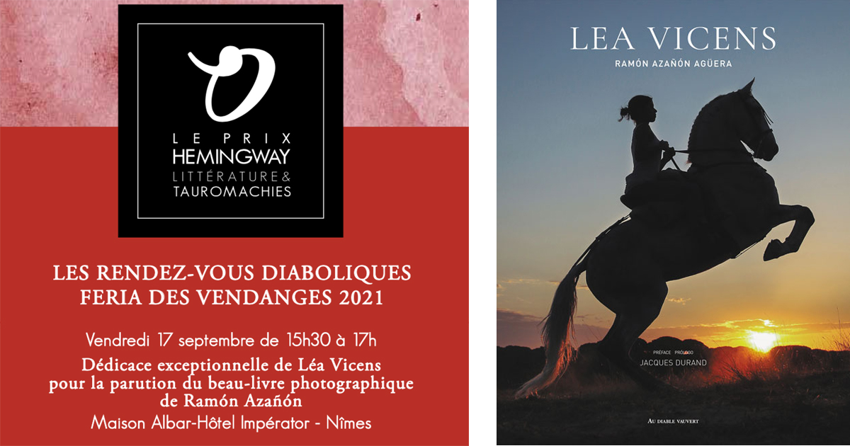 Léa Vicens dédicace en feria de Nîmes