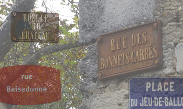 L’odonymie vauverdoise quézaco ?