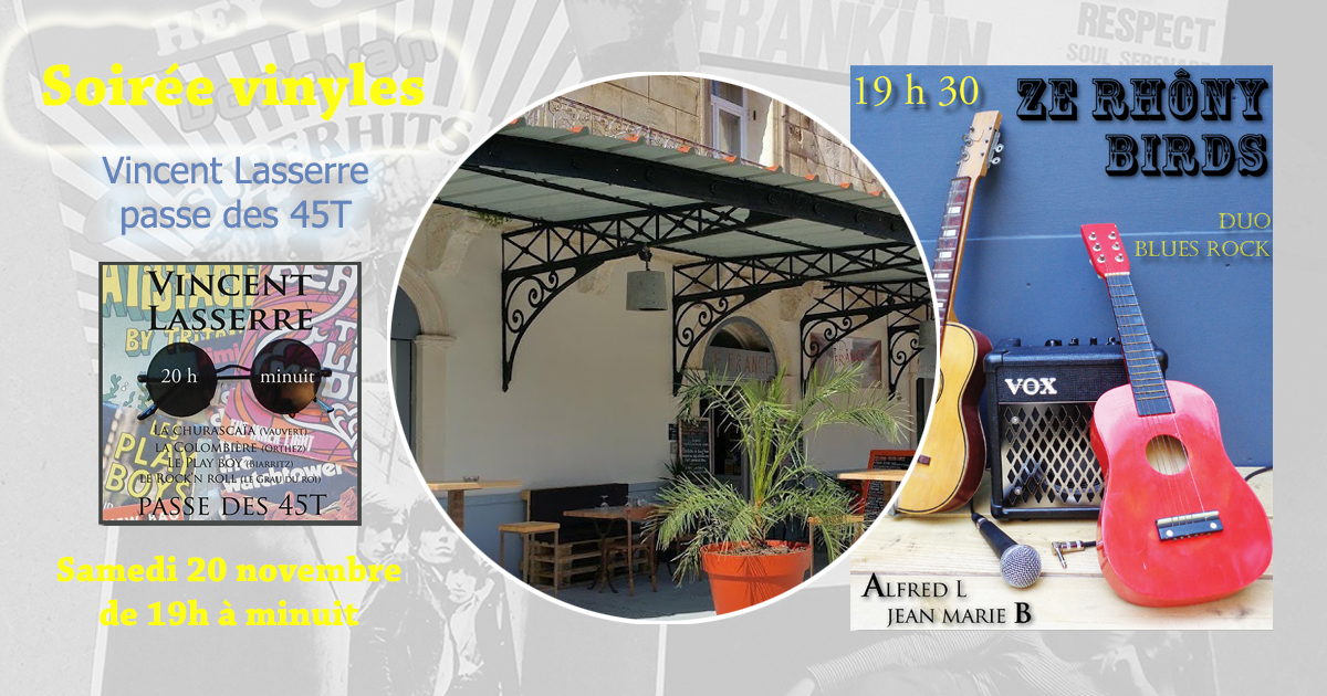 Ce samedi, Soirée Vinyles à la brasserie « Le France »