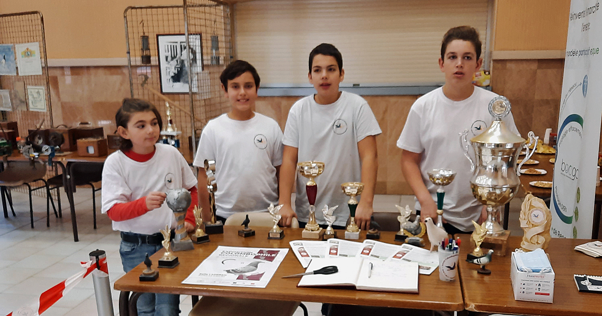 Les ados de l’Entente Colombophile solidaires