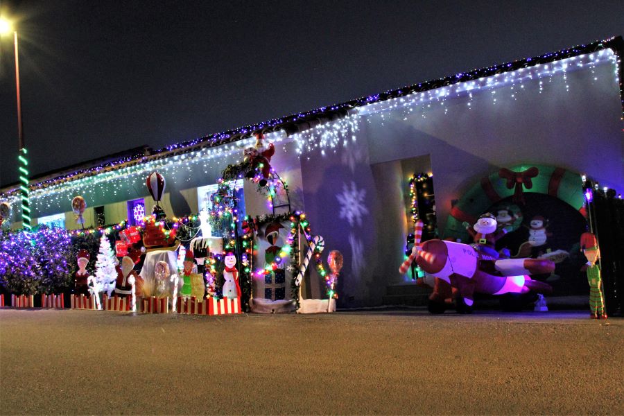 La maison illuminée de Noël à beauvoisin
