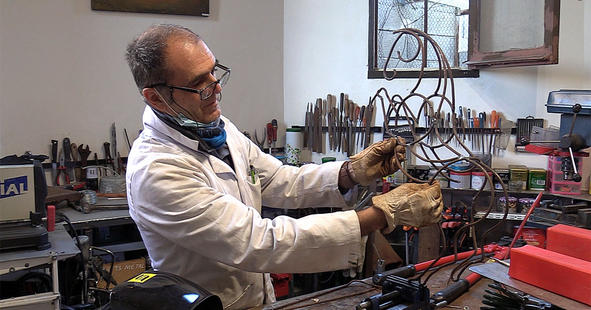 Le savoir faire et la créativité de Max Dejardin sur le vif