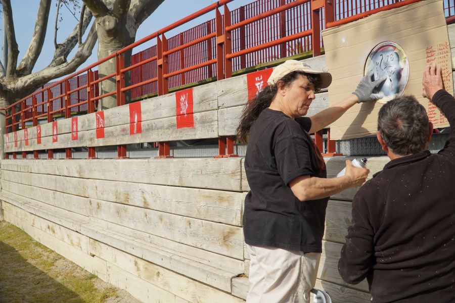 les empègues aux arènes de  Beauvoisin