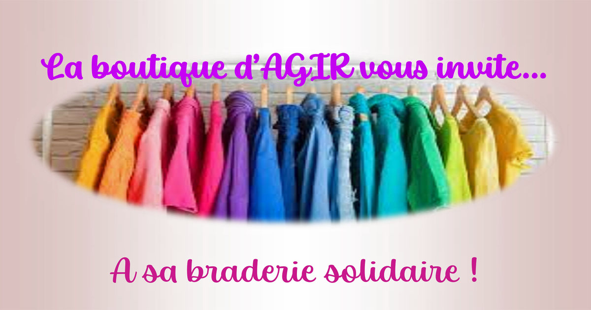 Braderie solidaire à Vauvert, ce samedi 14 mai