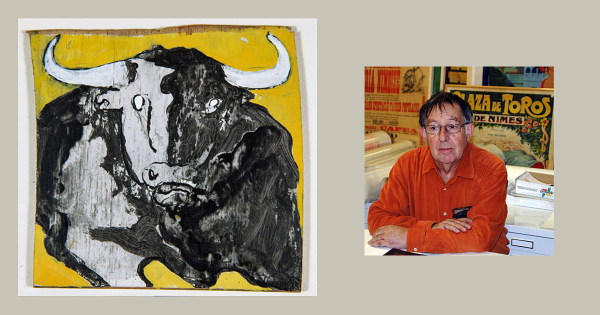 « Tauromachies et taureaux » par Claude Viallat