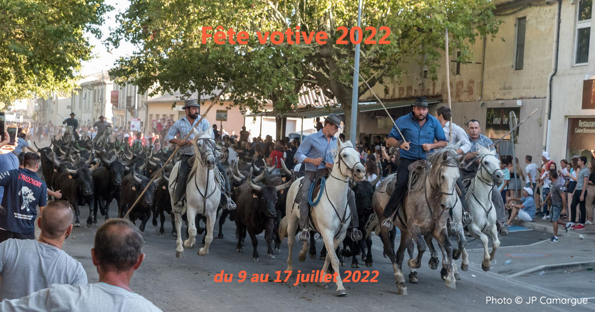 La fête votive Aimargues démarre ce 9 juillet avec une gase