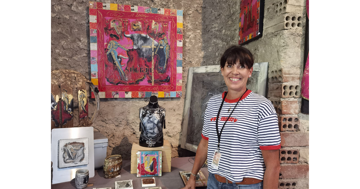 L’artiste Nicole Di  Meo expose à la féria de Nîmes