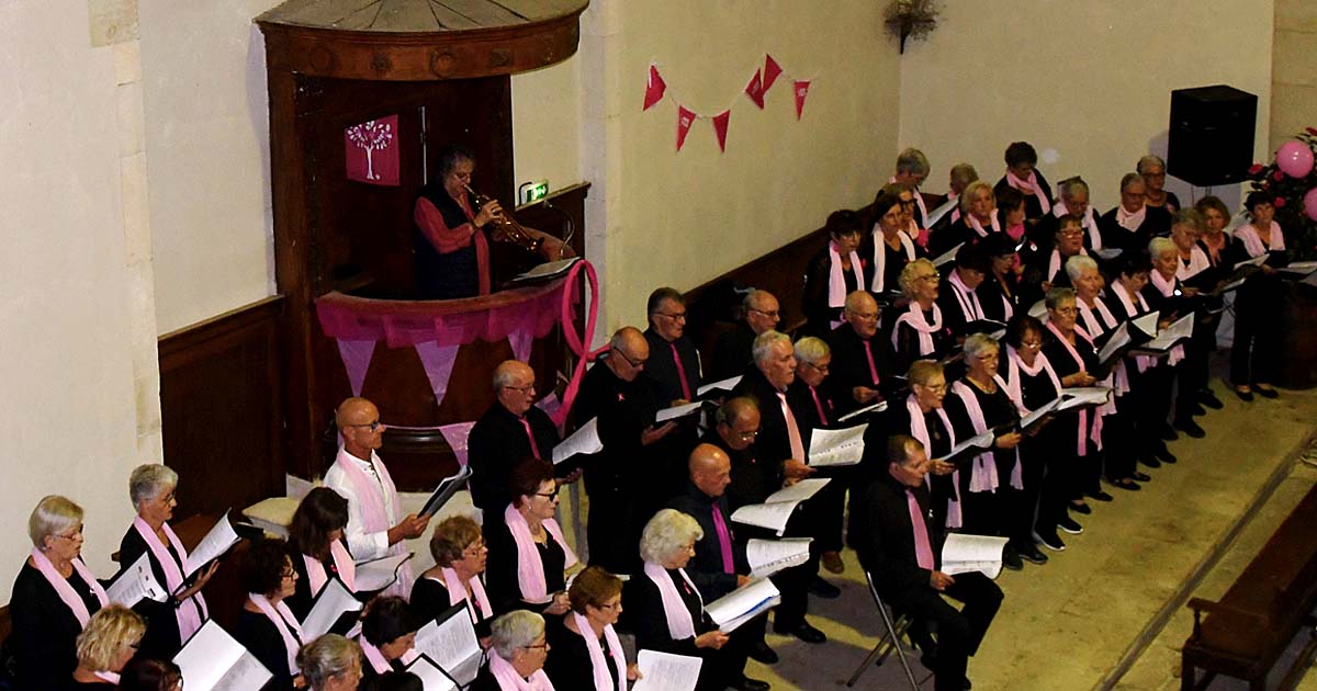 Octobre Rose pose ses pupitres au Temple de Beauvoisin