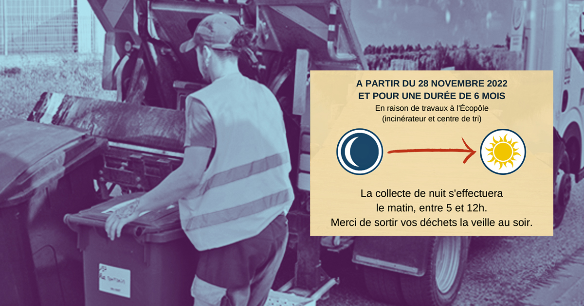 Vauvert et Franquevaux : Modification exceptionnelle des horaires de collecte des déchets en raison de travaux