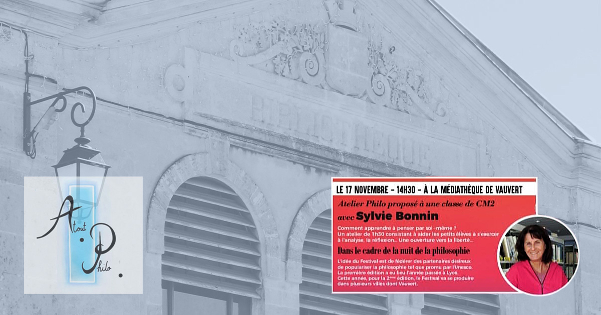 Atout Philo : la nouvelle saison démarre ce jeudi à la médiathèque