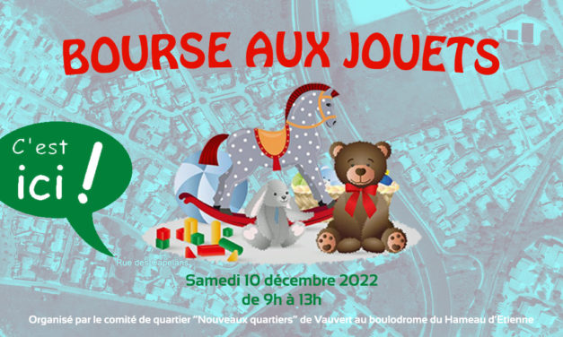 Le comité de quartier « nouveaux quartiers » organise sa première bourse aux jouets