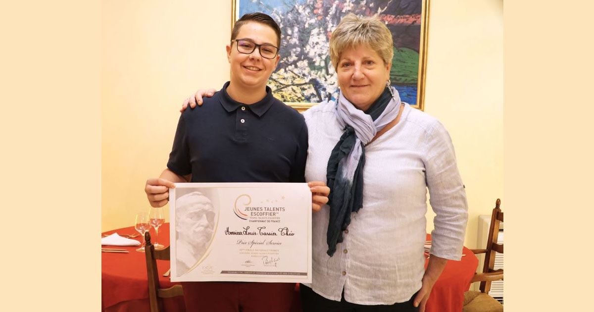 Le Beauvoisinois, Théo Louis-Tassier,  jeune talent du championnat de France Escoffier