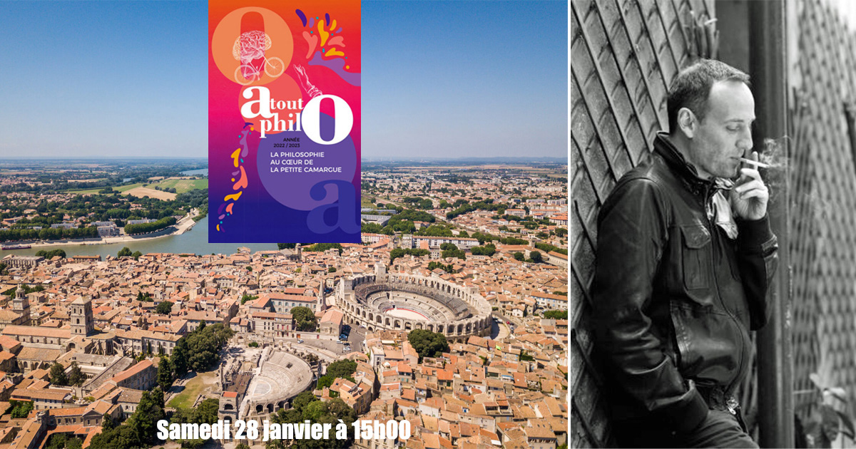 Atout Philo reçoit l’essayiste François Begaudeau le 28 janvier à Vauvert